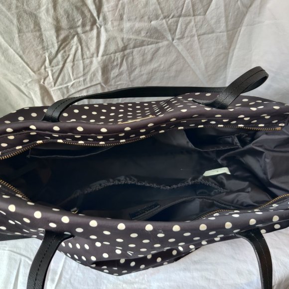 Kate Spade Diaper Baby Bag Black and White Dot - Picture 8 of 8